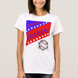 Viertes Juli Baseball T-Shirt