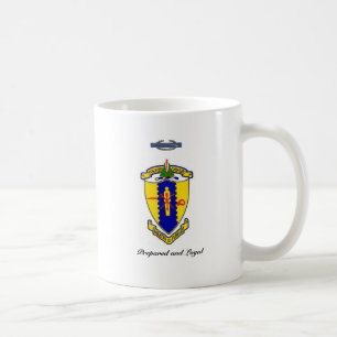 Viertes Kavallerie-Wappen mit Motto und CIB Kaffeetasse