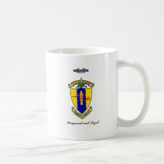 Viertes Kavallerie-Wappen mit Motto und CIB Kaffeetasse