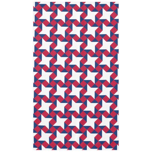 Viertes Muster für rote, weiße und blaue Juli Tischdecke (Vorderseite)