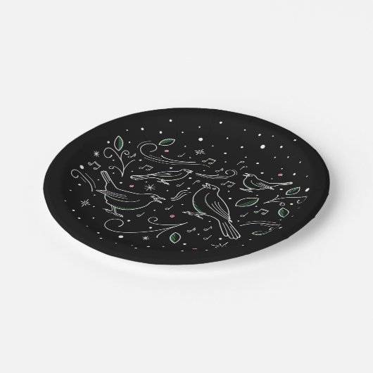 Viertes Weihnachtsfest 7" Teller (Schrägansicht)