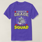 Viertklassige Squad Funny Elementary School T-Shirt (Design vorne)
