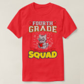 Viertklassige Squad Funny Elementary School T-Shirt (Design vorne)
