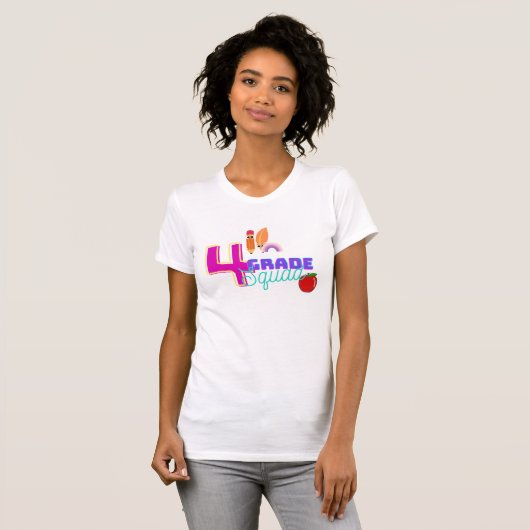 Viertklässler-Squad-Crew T-Shirt (Vorne ganz)