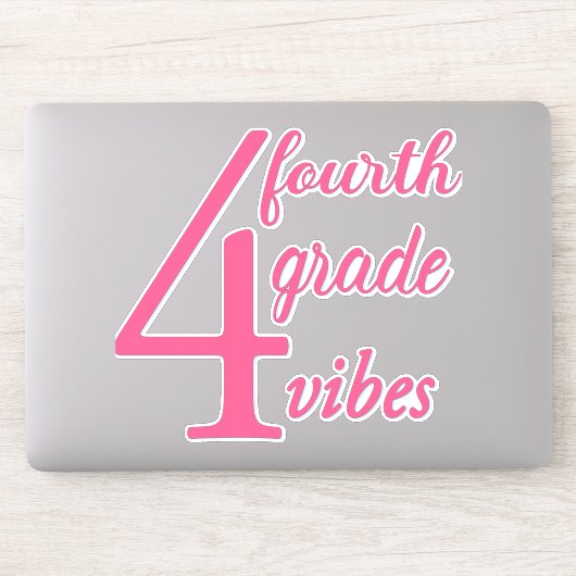 Viertklässler Vibes Aufkleber (Computer)