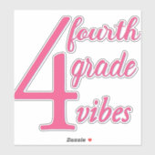 Viertklässler Vibes Aufkleber (Blatt)