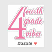 Viertklässler Vibes Aufkleber (Blatt)