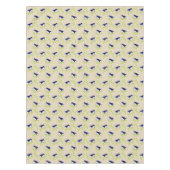 Vierundfünfzig - Tischtuch von zwei blauen Vögeln Tischdecke (Vorderseite)