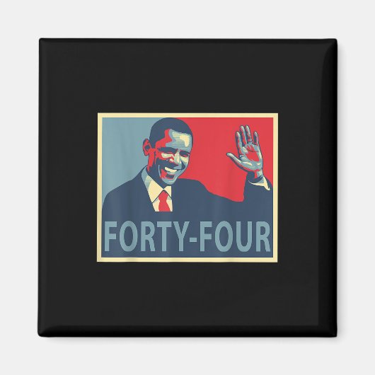 Vierundvierzig Präsident Obama 44 Präsident Magnet (Vorne)