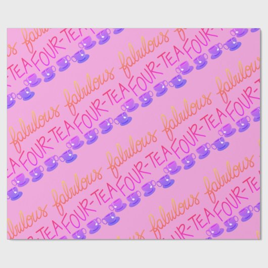 Vierundvierziges 40. Geburtstagspapier Geschenkpapier (Flach)