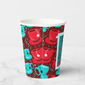 Vierundvierzigste Geburtstagsparty-Cups mit vierzi Pappbecher (Rechts)