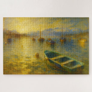 Vierwaldstättersee Schweiz Goldene Boote Art Puzzl Puzzle
