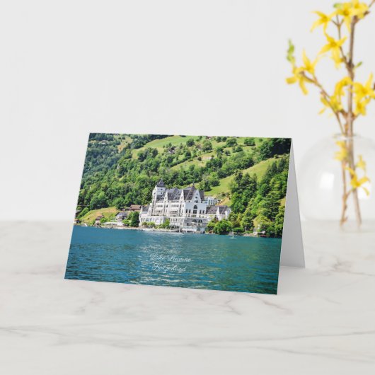 Vierwaldstättersee, Schweiz Karte (Gelbe Blume)