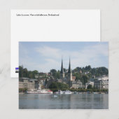 Vierwaldstattersee, Schweiz Postkarte (Vorne/Hinten)