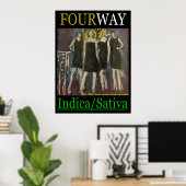 VIERWEGE INDICA SATIVA POSTER (Heimbüro)