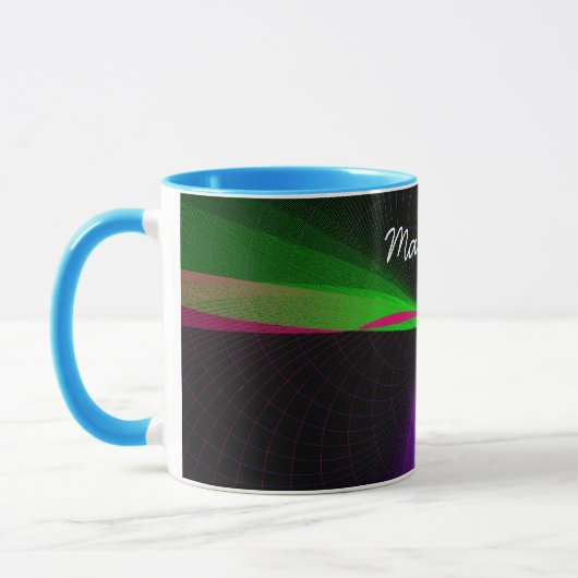 Vierwegeteilige geometrische Wave-Kaffee-Tasse Tasse (Links)