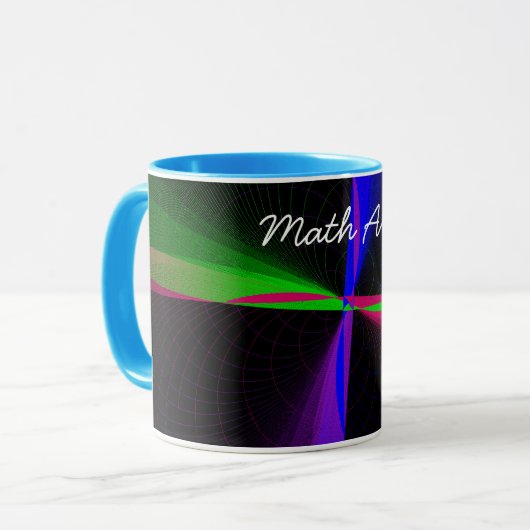 Vierwegeteilige geometrische Wave-Kaffee-Tasse Tasse (Vorderseite Links)