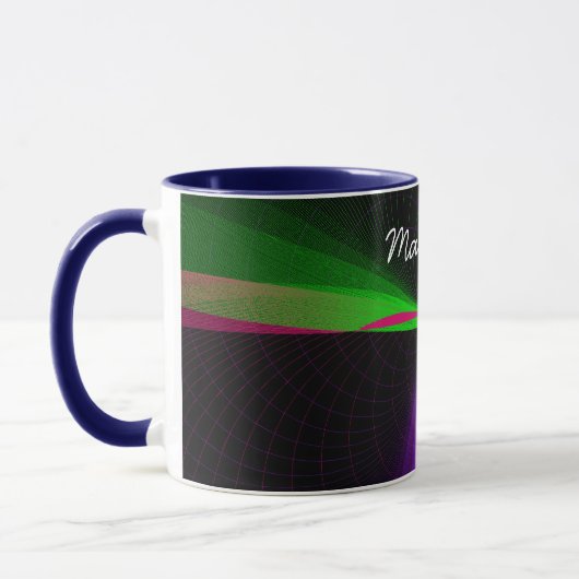 Vierwegeteilige geometrische Wave-Kaffee-Tasse Tasse (Links)