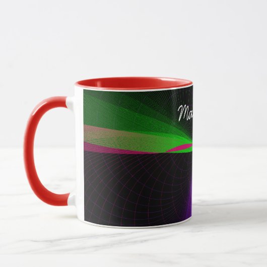 Vierwegeteilige geometrische Wave-Kaffee-Tasse Tasse (Links)