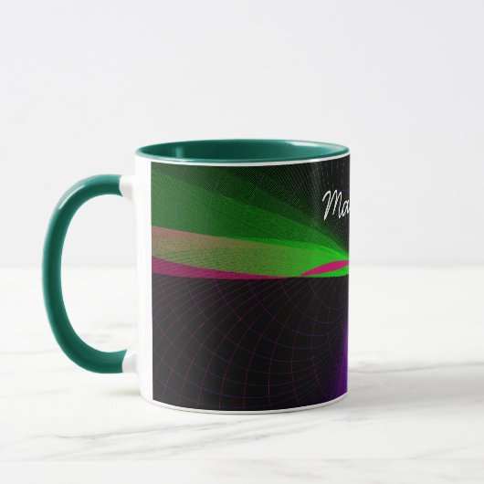 Vierwegeteilige geometrische Wave-Kaffee-Tasse Tasse (Links)