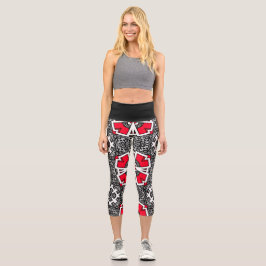 Vierzehn Kaleidoskop Art Capri Leggings