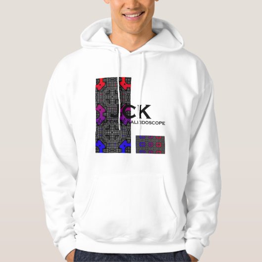 Vierzehn Kaleidoskop Art Hoodie (Vorderseite)