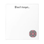 Vierzehn Kaleidoskop Art Notizblock (Vorderseite)