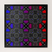 Vierzehn Kaleidoskop Art Puzzle (Horizontal)