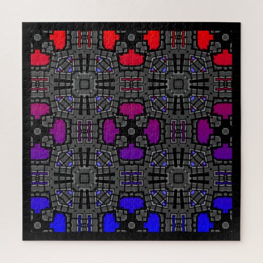Vierzehn Kaleidoskop Art Puzzle (Vertikal)