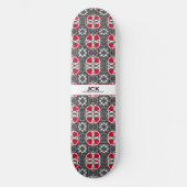 Vierzehn Kaleidoskop Art Skateboard (Vorderseite)