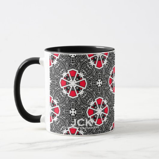 Vierzehn Kaleidoskop Art Tasse (Links)