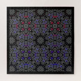 Vierzehn Kaleidoskop-Kunst fünfzehn Puzzle