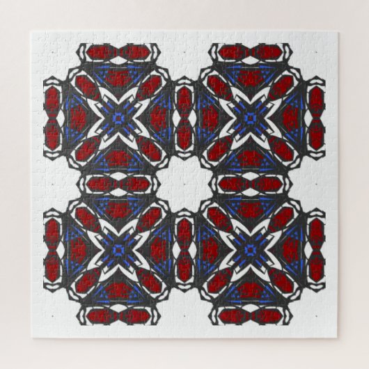 Vierzehn Kaleidoskop-Kunst Puzzle (Vertikal)