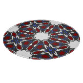 Vierzehn Kaleidoskop-Kunst Schneidebrett (Ecke)