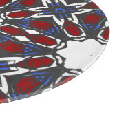 Vierzehn Kaleidoskop-Kunst Schneidebrett (Ecke)