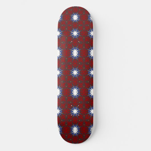 Vierzehn Kaleidoskop-Kunst Skateboard (Vorderseite)