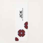 Vierzehn Kaleidoskop-Kunst Yogamatte (Rückseite)