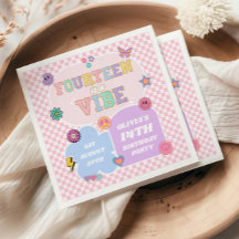 Vierzehn Vibe Preppy Patch 14. Geburtstagsparty