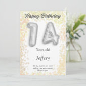 Vierzehnjährige Happy Birthday Card (Stehend Vorderseite)