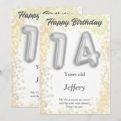 Vierzehnjährige Happy Birthday Card (Vorne/Hinten)