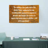 Vierzehnter Änderungsantrag Öffentliche Schulden Banner (Messeveranstaltung)