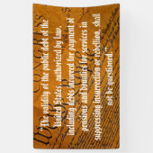 Vierzehnter Änderungsantrag Öffentliche Schulden Banner (Vertikal)