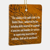 Vierzehnter Änderungsantrag Öffentliche Schulden Keramikornament (Rechts)