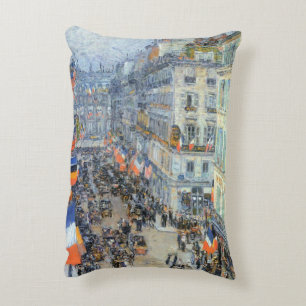 Vierzehnter Juli, Rue Daunou von Childe Hassam Dekokissen