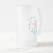 Vierzig AF II - Geburtstagsgeschenk Mattglas Bierglas (VorderseiteRechts)