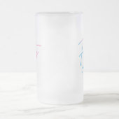 Vierzig AF II - Geburtstagsgeschenk Mattglas Bierglas (Mittel)