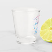 Vierzig AF II - Geburtstagsgeschenk Schnapsglas (Links)
