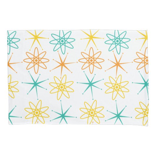 Vierzig - Atome und Sternenkissen Kissenbezug (Vorderseite-Links)