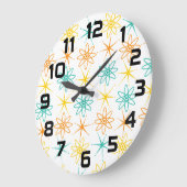 Vierzig - Atome und Sternenzeituhr Große Wanduhr (Winkel)