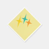 Vierzig - dreifache Sternexplosion Serviette (Ecke)